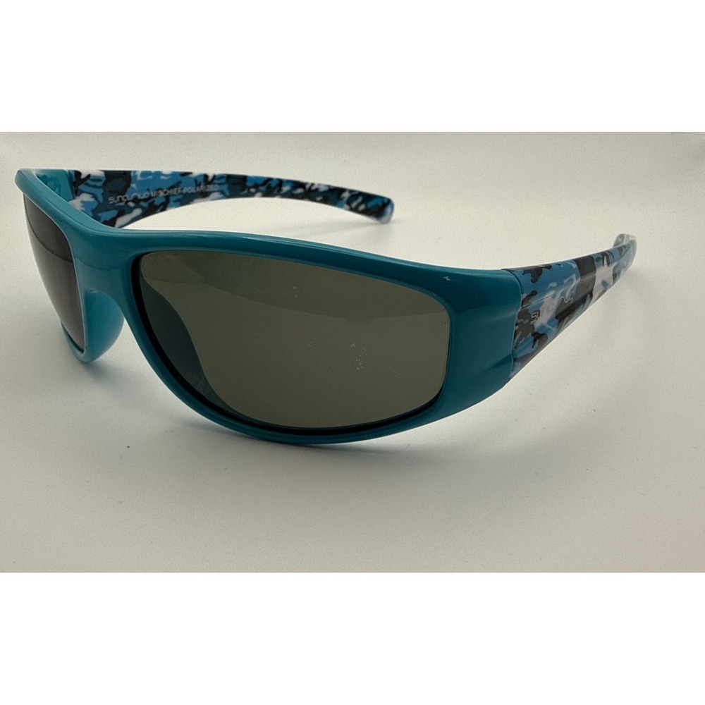 Suncloud Kids "Mischief" Polarized Sunglasses 100% UV Protection Blue/Blk Camo